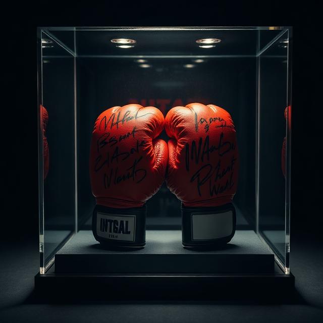 Luvas autografadas do Wanderlei Silva